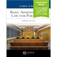 Book cover for Basic Administrative Law for Paralegals [Connected eBook]