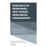 Book cover for Research in Personnel and Human Resources Management