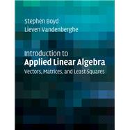 Book cover for Introduction to Applied Linear Algebra
