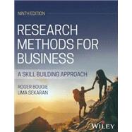 Book cover for Research Methods for Business: A Skill Building Approach, 9th Edition