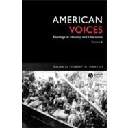 Book cover for American Voices, Volume 2 Readings in History and Literature