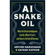 Book cover for AI Snake Oil