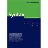 Book cover for Syntax: A Minimalist Introduction