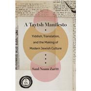 Book cover for A Taytsh Manifesto