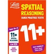Book cover for Letts 11+ Success – 11+ Spatial Reasoning Quick Practice Tests Age 10-11 for the CEM tests