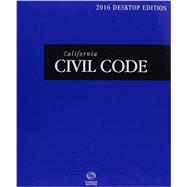 Book cover for California Civil Code 2016