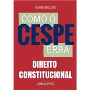 Book cover for Como O Cespe Erra Direito Constitucional