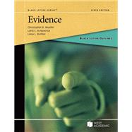 Book cover for Black Letter Outline on Evidence(Black Letter Outlines)