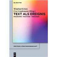 Book cover for Text Als Ereignis