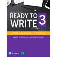 Book cover for Ready to Write 3 with Essential Online Resources