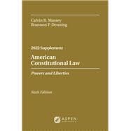 Book cover for American Constitutional Law Powers and Liberties, 2022 Case Supplement