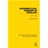 Book cover for Grammatical Gender in English: 950 to 1250