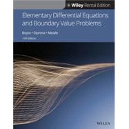 Book cover for Elementary Differential Equations, Eleventh Edition WileyPLUS Next Gen Student Package