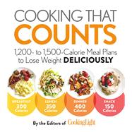 Book cover for Cooking that Counts 1,200- to 1,500-Calorie Meal Plans to Lose Weight Deliciously