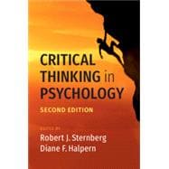 Book cover for Critical Thinking in Psychology
