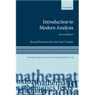 Book cover for Introduction to Modern Analysis