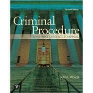 Book cover for Criminal Procedure: From First Contact to Appeal [Rental Edition]
