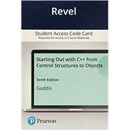 Book cover for Revel for Starting Out with C++ from Control Structures to Objects -- Access Card