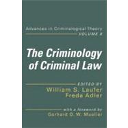 Book cover for The Criminology of Criminal Law