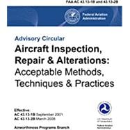 Book cover for Acceptable Methods of Aircraft Inspections & Repair: AC43 13 1B B2