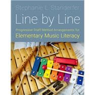 Book cover for Line by Line Progressive Staff Method Arrangements for Elementary Music Literacy