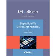 Book cover for BMI v. Minicom, Deposition File, Defendant’s Materials
