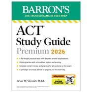 Book cover for ACT Study Guide Premium, 2026: 6 Practice Tests + Comprehensive Review + Online Practice for the New Enhanced ACT