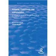 Book cover for Integrity, Community and Interpretation