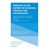 Book cover for Research in the History of Economic Thought and Methodology