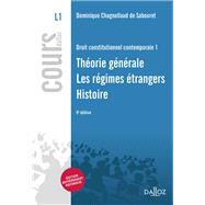 Book cover for Droit constitutionnel contemporain 1. Théorie générale - Régimes étrangers - Histoire