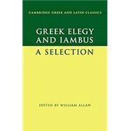 Book cover for Greek Elegy and Iambus